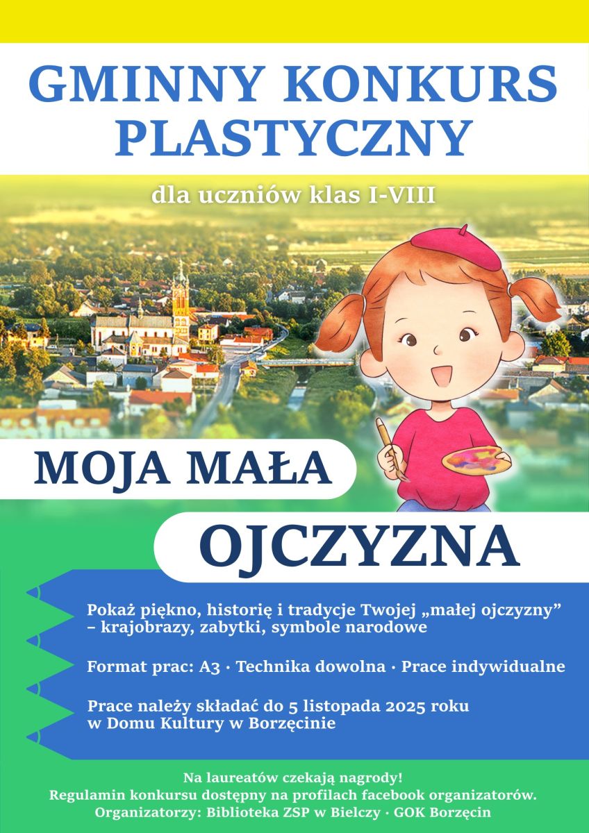 Zdjęcie: Gminny Konkurs Plastyczny „Moja mała Ojczyzna” – zaproszenie do udziału