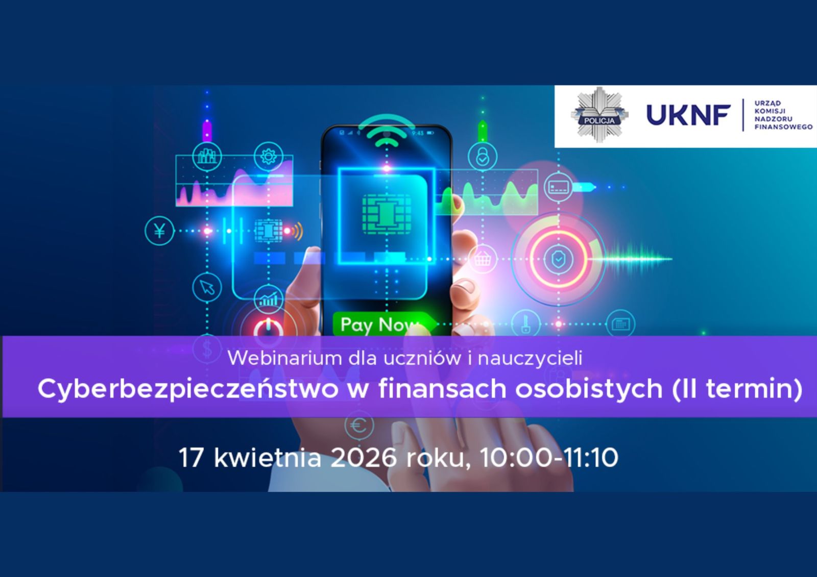 Zdjęcie: Cyberbezpieczeństwo w finansach osobistych - webinarium dla uczniów i nauczycieli